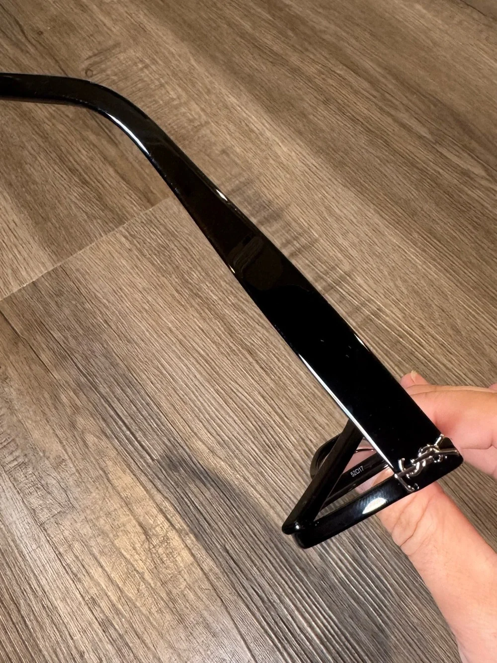 Yves Saint Laurent YSL Logo Rectangle Black Eyeglasses SLM10